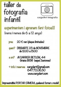 cartell taller foto infantil
