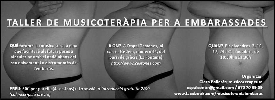 cartell cpallares musicoterapia durant l embaras